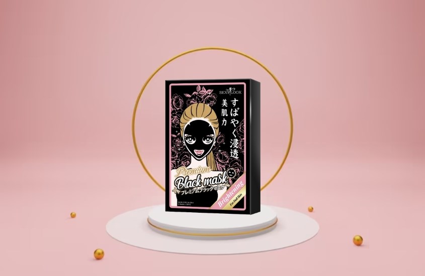 Mặt nạ đen Ngọc Trai dưỡng trắng chuyên sâu SexyLook Intensive Brightening 28 ml (hộp 5 miếng)