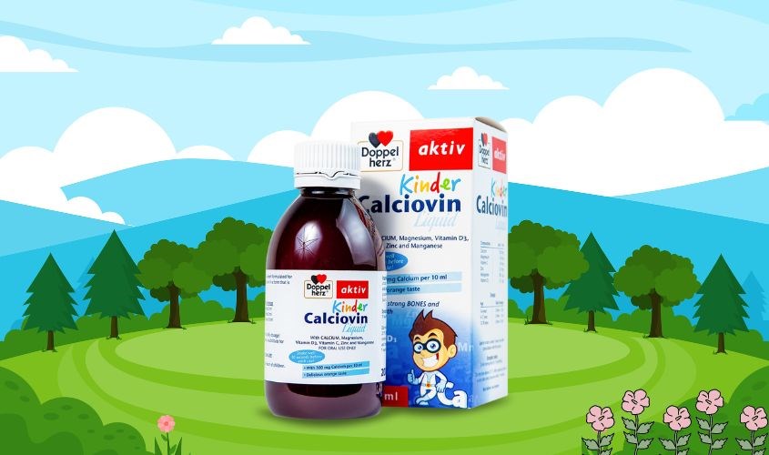 Canxi cho bé Doppelherz Kinder Calciovin Liquid 200 ml