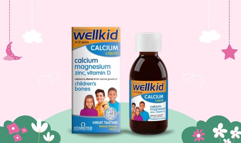 Canxi nước Wellkid Calcium Liquid của Anh