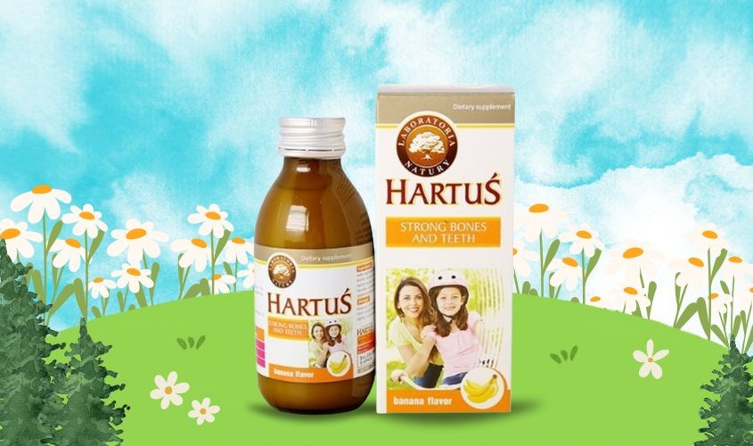 Siro canxi Hartus với chiết xuất từ thực vật