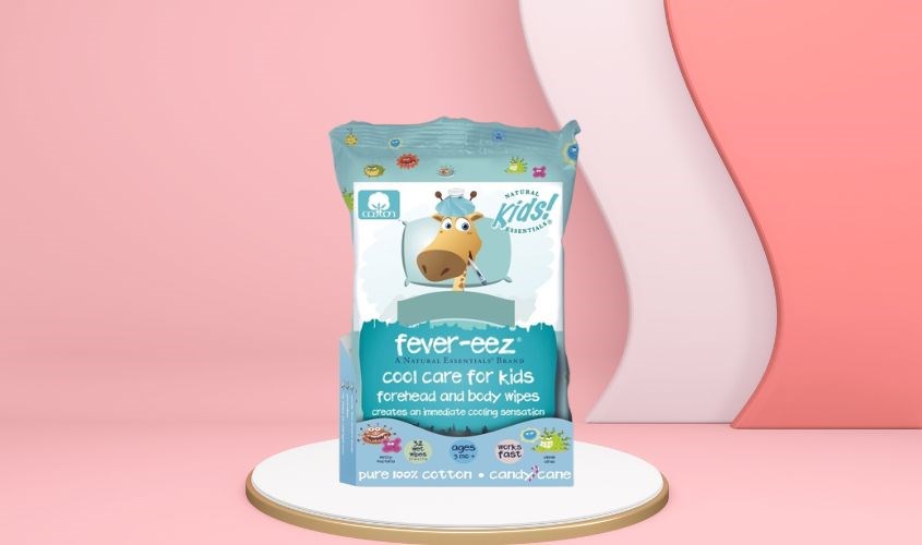 Khăn hạ sốt hiệu quả cho bé với thành phần lành tính