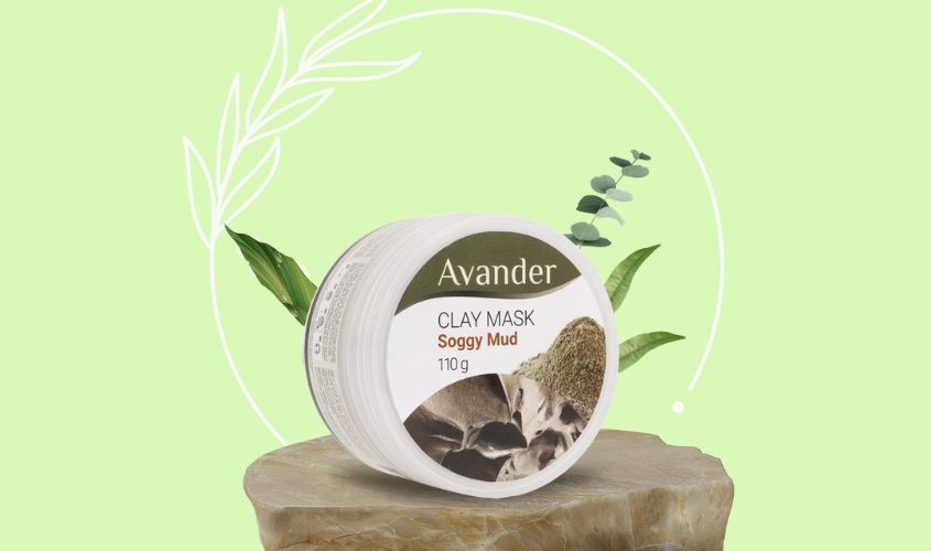 Mặt nạ đất sét trắng làm sạch sâu, dưỡng sáng da Avander 110g