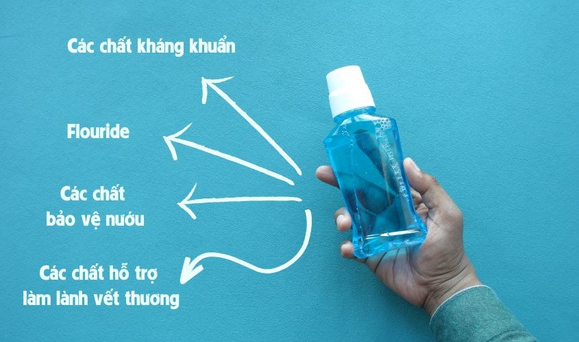 Các thành phần thường có trong nước súc miệng