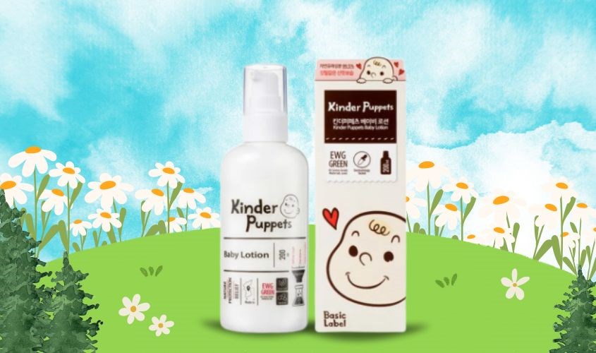 Sữa dưỡng da toàn thân dành cho em bé Kinder Puppets Baby Lotion