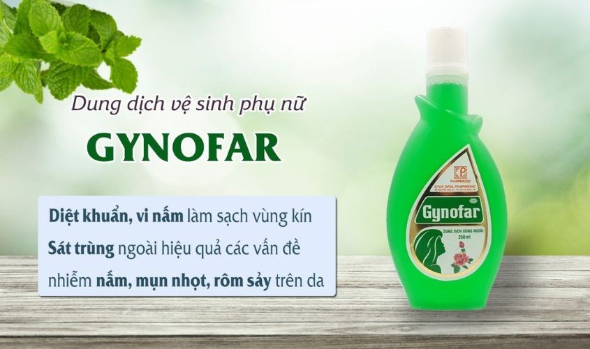 Dung dịch vệ sinh phụ nữ Gynofar