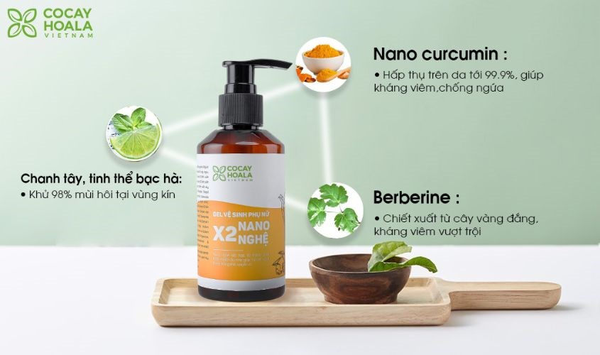 Gel vệ sinh phụ nữ X2 Nano Nghệ