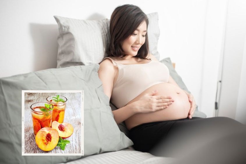 Trà đào là thức uống không tốt cho phụ nữ mang thai. Ảnh: Canva Trà đào là thức uống không tốt cho phụ nữ mang thai. Ảnh: Canva