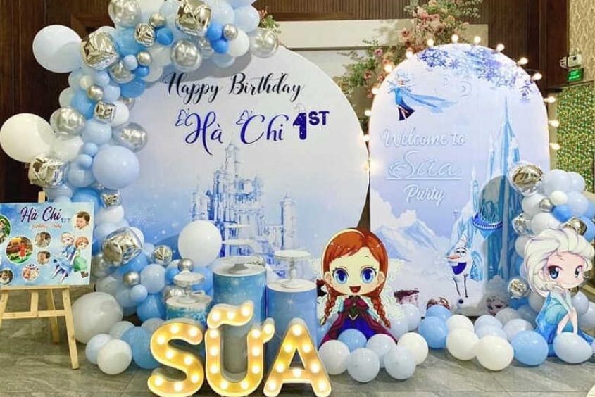 Mẫu trang trí sinh nhật cho con chủ đề công chúa