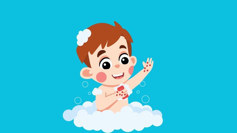 Bố mẹ n&ecirc;n tắm cho trẻ bị tay ch&acirc;n miệng hằng ng&agrave;y