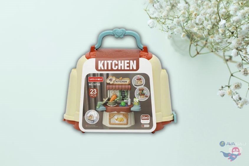 Mẹ có thể sử dụng bộ đồ chơi balo nhà bếp VBC-18T05 để cùng bé chơi trò chơi rèn luyện trí nhớ Mẹ có thể sử dụng bộ đồ chơi balo nhà bếp VBC-18T05 để cùng bé chơi trò chơi rèn luyện trí nhớ