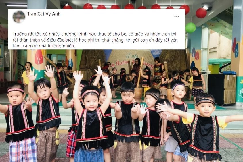 Đánh giá của ba mẹ về trường mầm non 4 quận 3