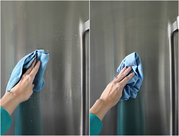Sử dụng tủ lạnh mặt gương mờ giúp lau chùi bụi bẩn trên tủ một cách dễ dàng và nhanh chóng