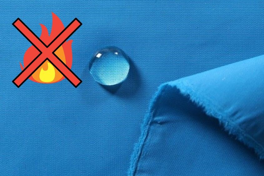 Vải dù rất dễ cháy nên hạn chế để ở nơi có nhiệt độ cao