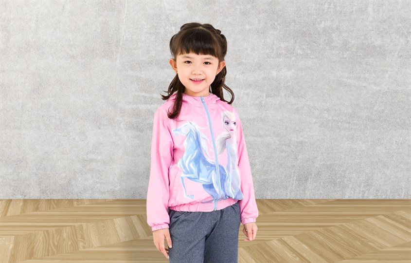 Áo khoác bé gái Rabity màu hồng