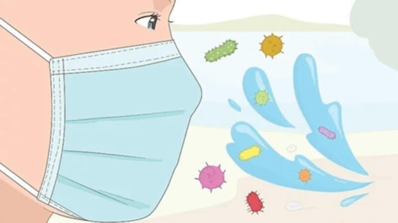 Đeo khẩu trang giúp phòng ngừa viêm đường hô hấp trên