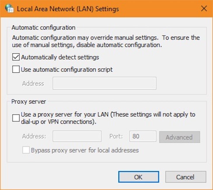 Để tắt ứng dụng Proxy hoặc VPN, thao tác như sau: