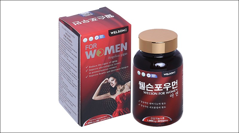 Welson for women helps improve female physiology 60-capsule vial