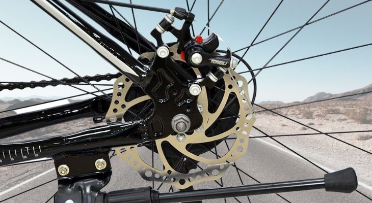 Xe đạp đường phố Touring Vivente Car 7500 27.5 inch sở hữu hệ thống phanh đĩa cáp trước sau nhạy bén, đảm bảo an toàn cho người lái