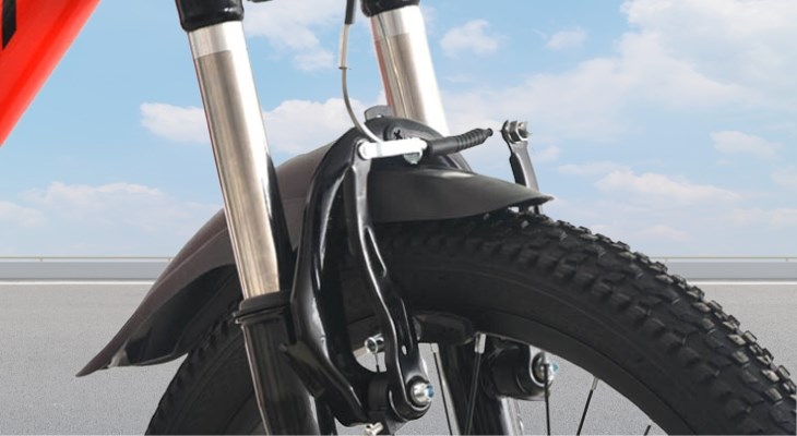 Hệ thống phanh vành nhanh nhạy trên xe đạp trẻ em Fornix R20 20 inch sẽ bảo vệ bé an toàn trong mọi tình huống