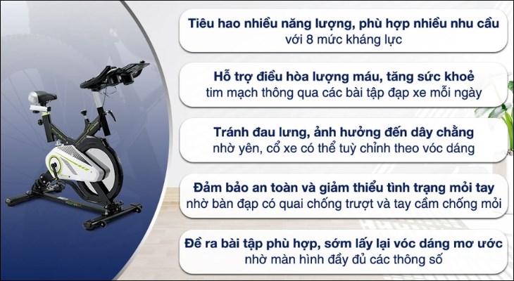 Xe đạp tập thể dục Poongsan BEP- 668 IRIS 04 sở hữu đa dạng tiện ích và tính năng nổi bật, được nhiều người ưa chuộng