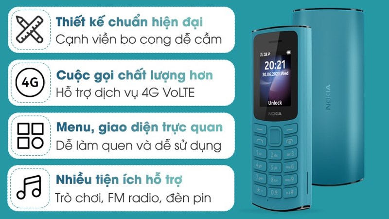 Máy có kiểu dáng đơn giản