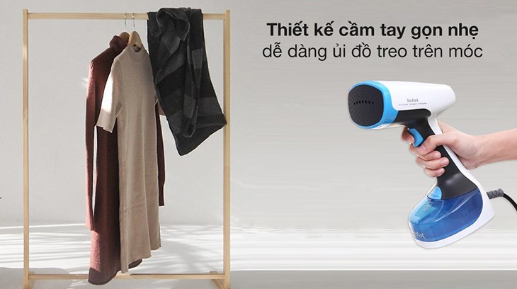 Bàn ủi hơi nước cầm tay Tefal DT7000E0 1200W sở hữu kiểu dáng gọn nhẹ với thiết kế cầm tay tiện dụng cho việc ủi và mang theo khi cần