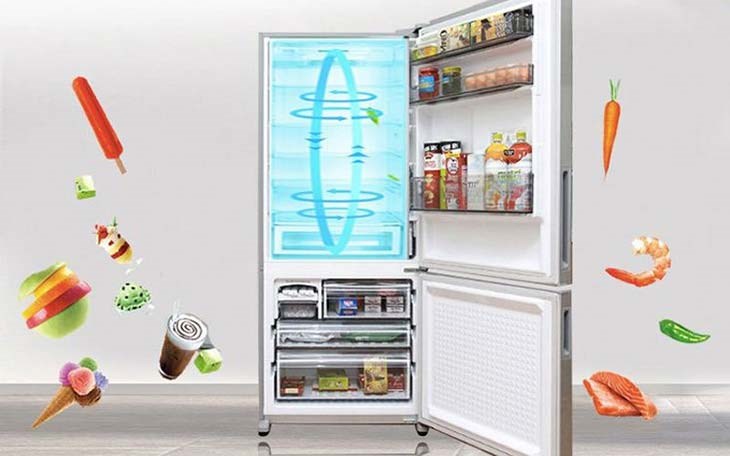 Tủ lạnh Midea trang bị hệ thống làm lạnh kép giữ thực phẩm không bị lẫn mùi hôi