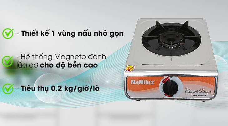 Bếp ga đơn Namilux NH-260ASM được bán với giá 469.000 đồng (cập nhật 10/2023, có thể thay đổi theo thời gian)