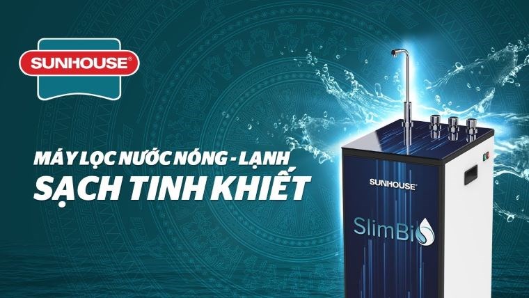 Máy lọc nước Sunhouse với chức năng lọc nước nóng - lạnh tinh khiết