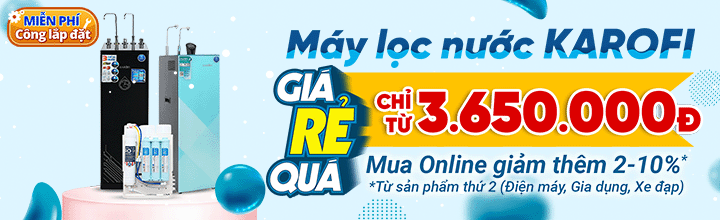 Máy lọc nước Karofi giá rẻ quá chỉ từ 3.650.000đ