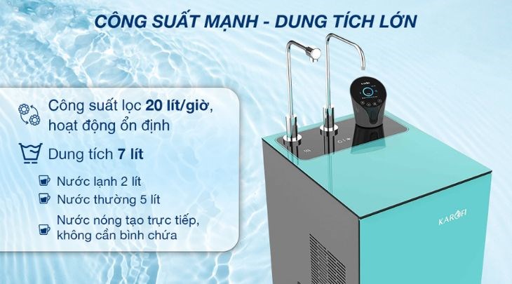 Máy lọc nước RO nóng lạnh Karofi KAD-N91 10 lõi đang được kinh doanh tại Thcslytutrongst.edu.vn với giá 16.990.000 VNĐ (cập nhật ngày 04/2023, có thể thay đổi theo thời gian)
