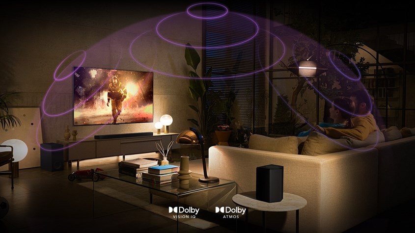 Dolby Vision IQ và Dolby Atmos là sự kết hợp tuyệt hảo của LG.