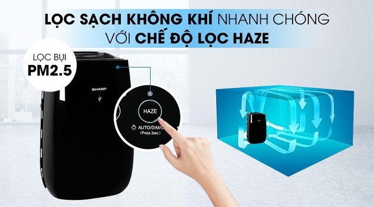  Máy lọc không khí Sharp FP-JM40V-B 23W trang bị nhiều tính năng và tiện ích hiện đại