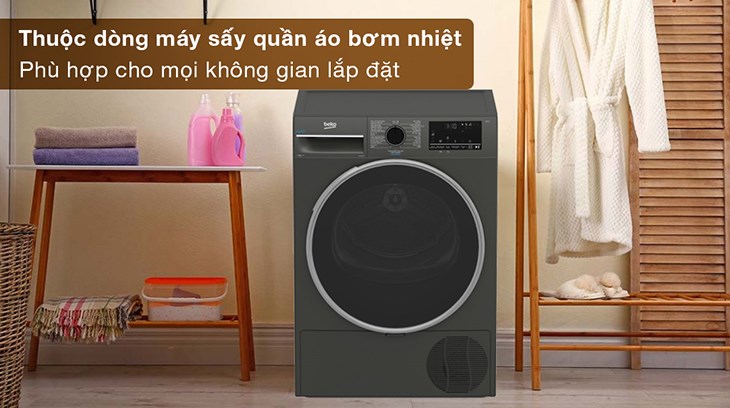 Máy sấy bơm nhiệt Beko 9 kg B3T4329M có giá 16.990.000 đồng (cập nhật tháng 08/2023, có thể thay đổi theo thời gian)