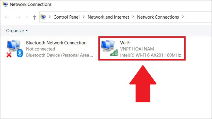 Chọn mục Wifi