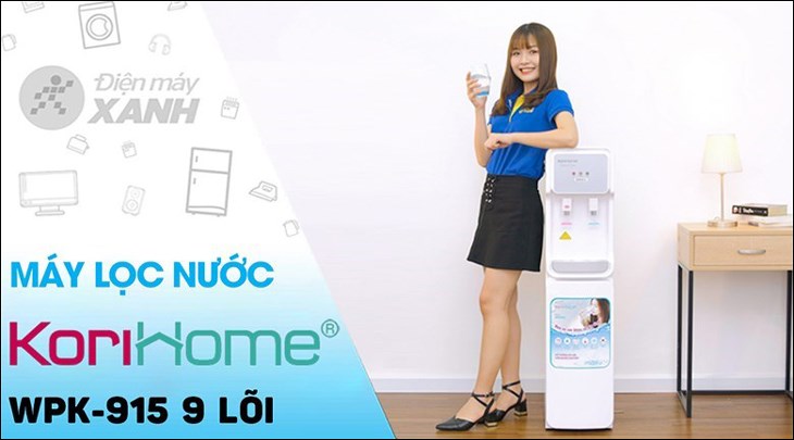 Máy lọc nước RO nóng lạnh Korihome WPK-915 9 lõi được bán với giá 16.190.000 đồng (cập nhật 03/04/2023, có thể thay đổi theo thời gian)