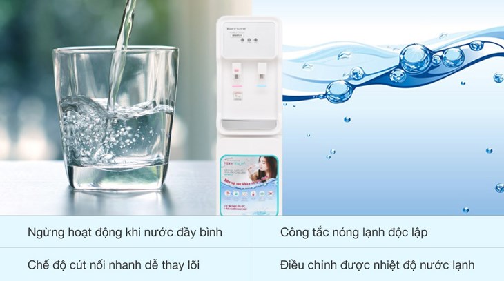 Máy lọc nước RO nóng lạnh Korihome WPK-915 9 lõi được trang bị nhiều công nghệ thông minh, đem lại độ an toàn cao khi sử dụng