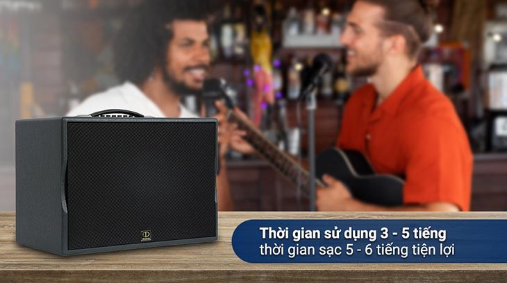 Loa karaoke xách tay Dalton PS-K25A 300W  cho thời gian nghe nhạc, hát karaoke từ 3 - 5 tiếng