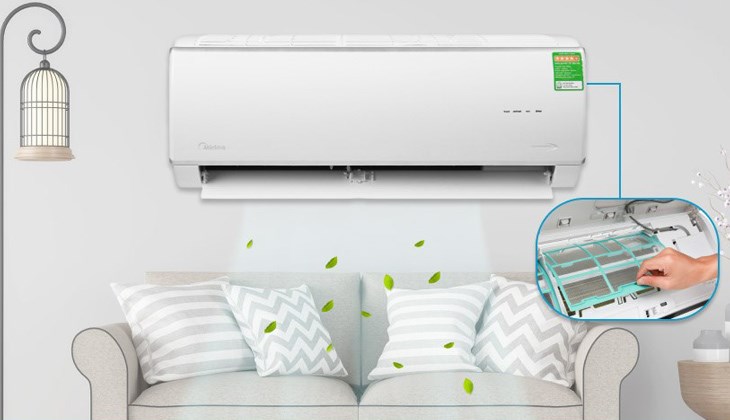 Remember to maintain a humidity level of 40% - 50% in the room when using the Midea Inverter 1 HP MSAFA-10CRDN8 Air Conditioner