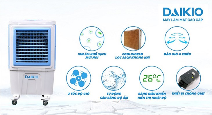 Thiết bị chống giật được trang bị trên quạt điều hòa Daikio Thiết bị chống giật được trang bị trên quạt điều hòa Daikio