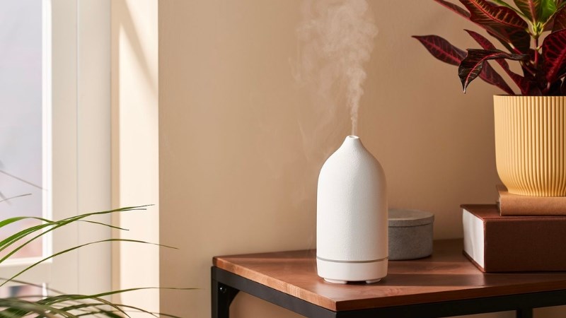 Dùng máy tạo độ ẩm giúp giảm tắc nghẽn khi ngủ