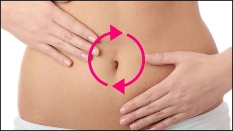 Xoa bóp vùng bụng là một biện pháp khắc phục chứng táo bón