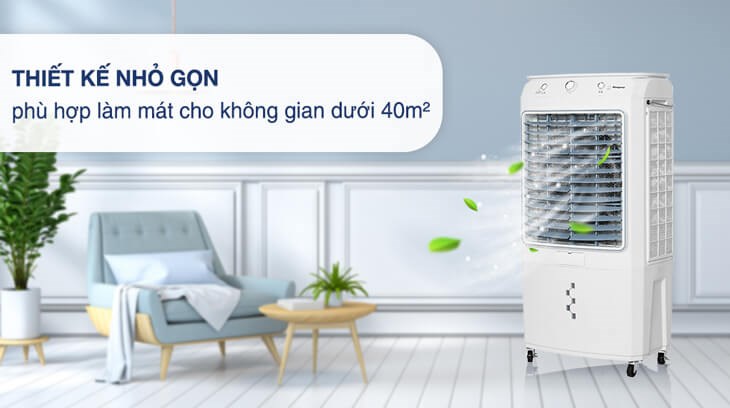 Quạt điều hòa Kangaroo KG50F88 có thiết kế trang nhã, hiện đại, nâng cao tính thẩm mỹ cho không gian sử dụng