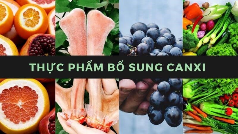 Bổ sung các thực phẩm giàu canxi