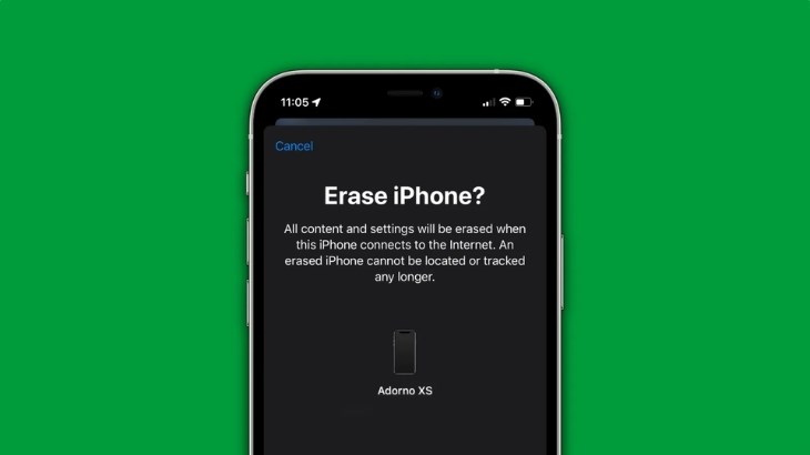 Chọn Erase iPhone để hoàn tất quá trình khôi phục cài đặt gốc