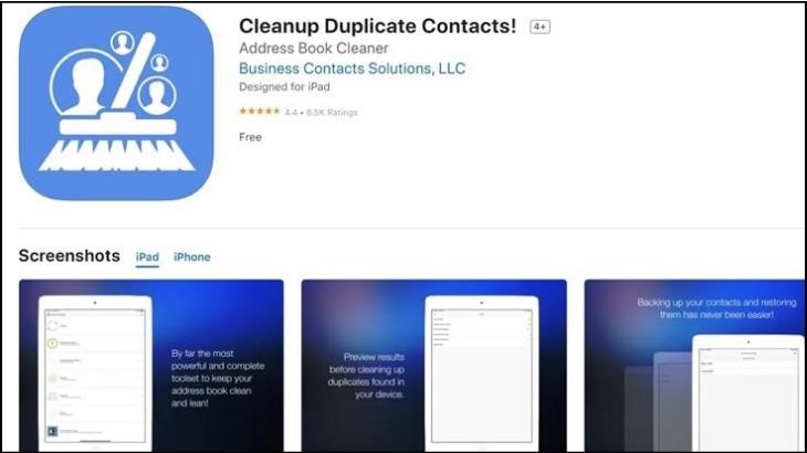 Cleanup Duplicate Contacts đã <span class='marker'>mang</span> mặt trên App Store