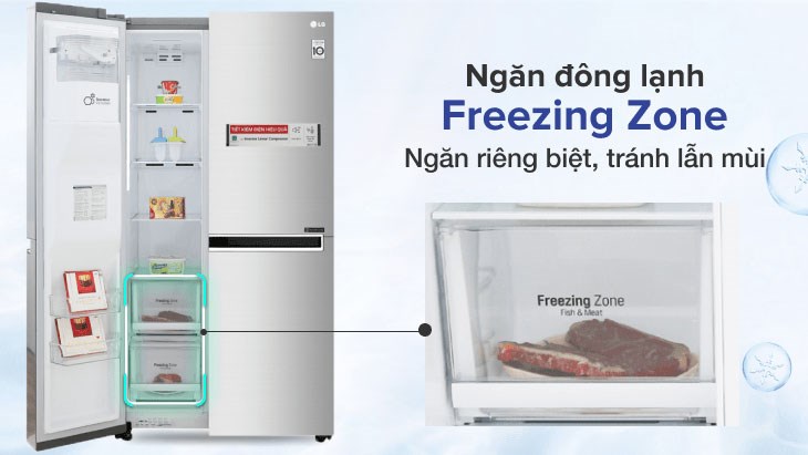 Ngăn đông lạnh riêng biệt Freezing Zone