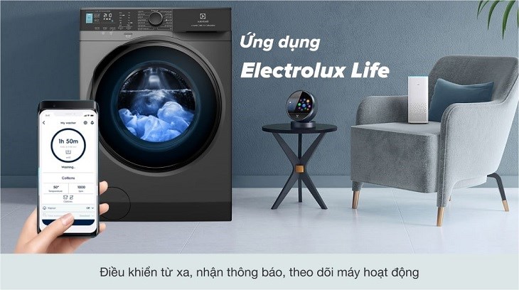 điều khiển máy giặt từ xa bằng ứng dụng electrolux life