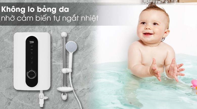 Máy nước nóng beko không bỏng da