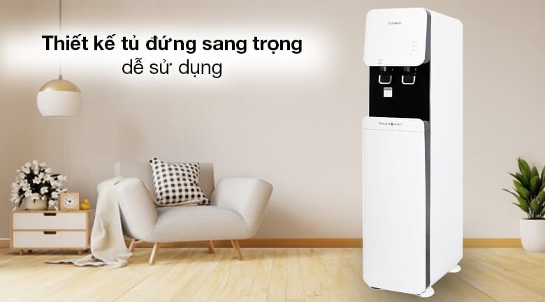 Máy lọc nước Nano nóng lạnh Cuckoo CP-FN601SW 4 lõi thiết kế tủ đứng sang trọng